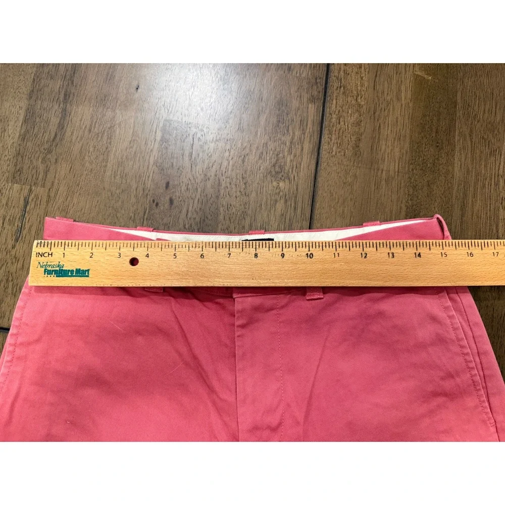 J.Crew‎ Mens 9 Inch Inseam Chino Shorts Coral Pink Size 30 Cotton Twill Casual